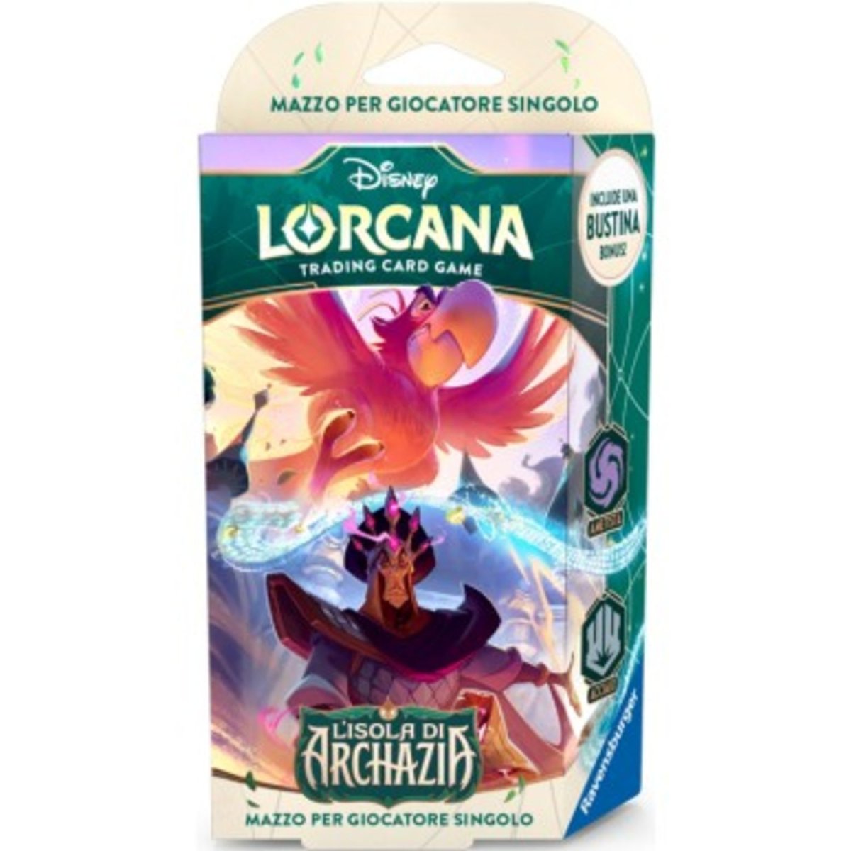 Disney Lorcana: Isola di Archazia – Mazzo Iniziale Ametista & Acciaio – 8+