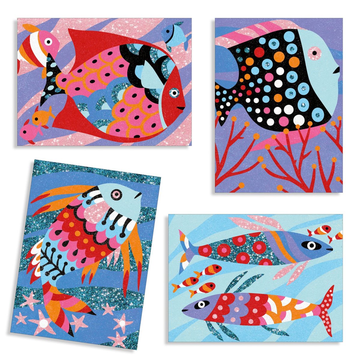 Kit decorazioni con glitter Fish Rainbows