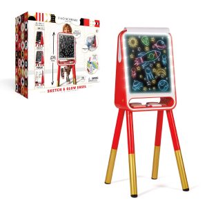 Lavagnetta con cavalletto Sketch & Glow 3-In-1 Art Studio