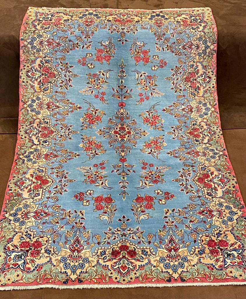 Tappeto Persiano Kirman Rafsanjan 207 x 130 cm