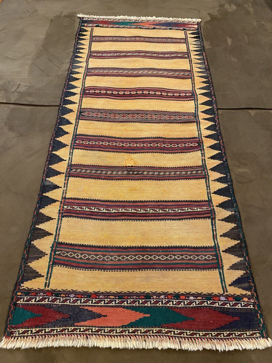 Kilim sumak persiano semi antico 175 x 73 cm