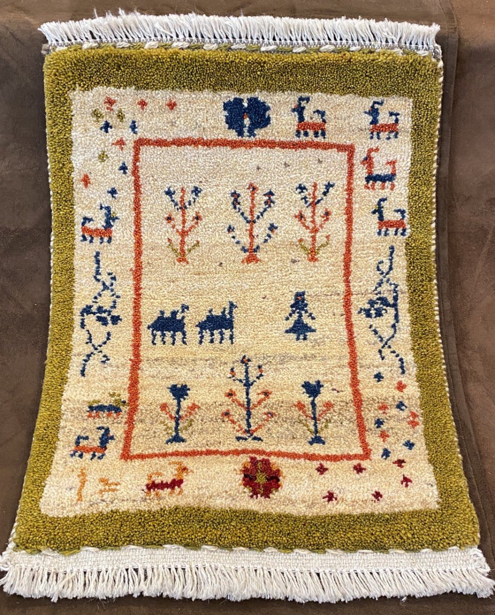 Tappeto Persiano Gabbeh 60 x 40 cm - immagine 2