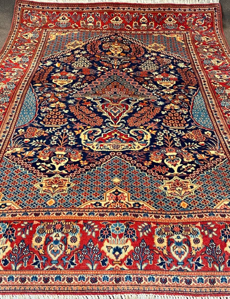 Tappeto Persiano Kashan semi antico 215 x 138 cm - immagine 6