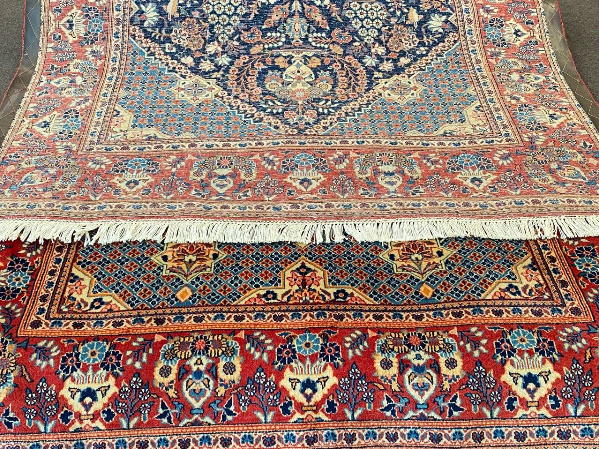 Tappeto Persiano Kashan semi antico 215 x 138 cm - immagine 7