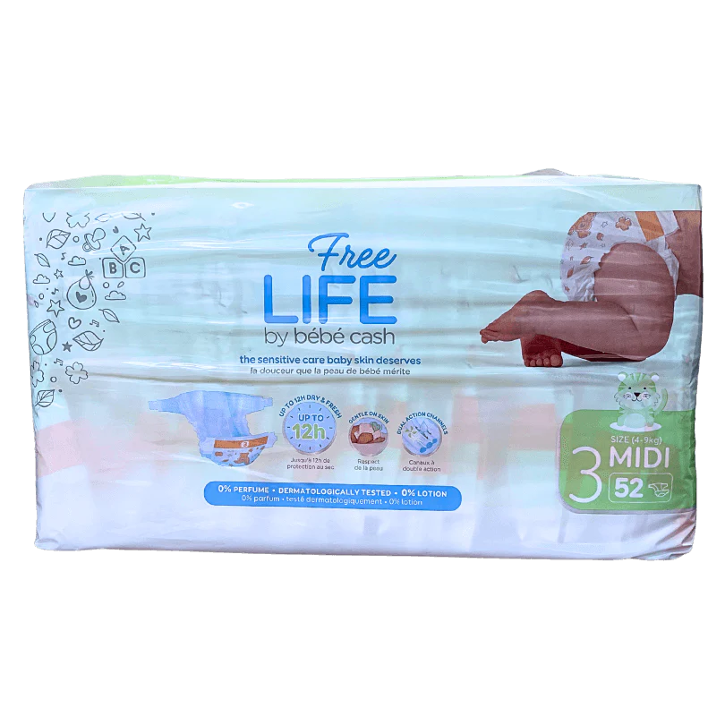 PANNOLINI FREELIFE BY BEBECASH MIDI TAGLIA 3 (4-9 KG) - immagine 2