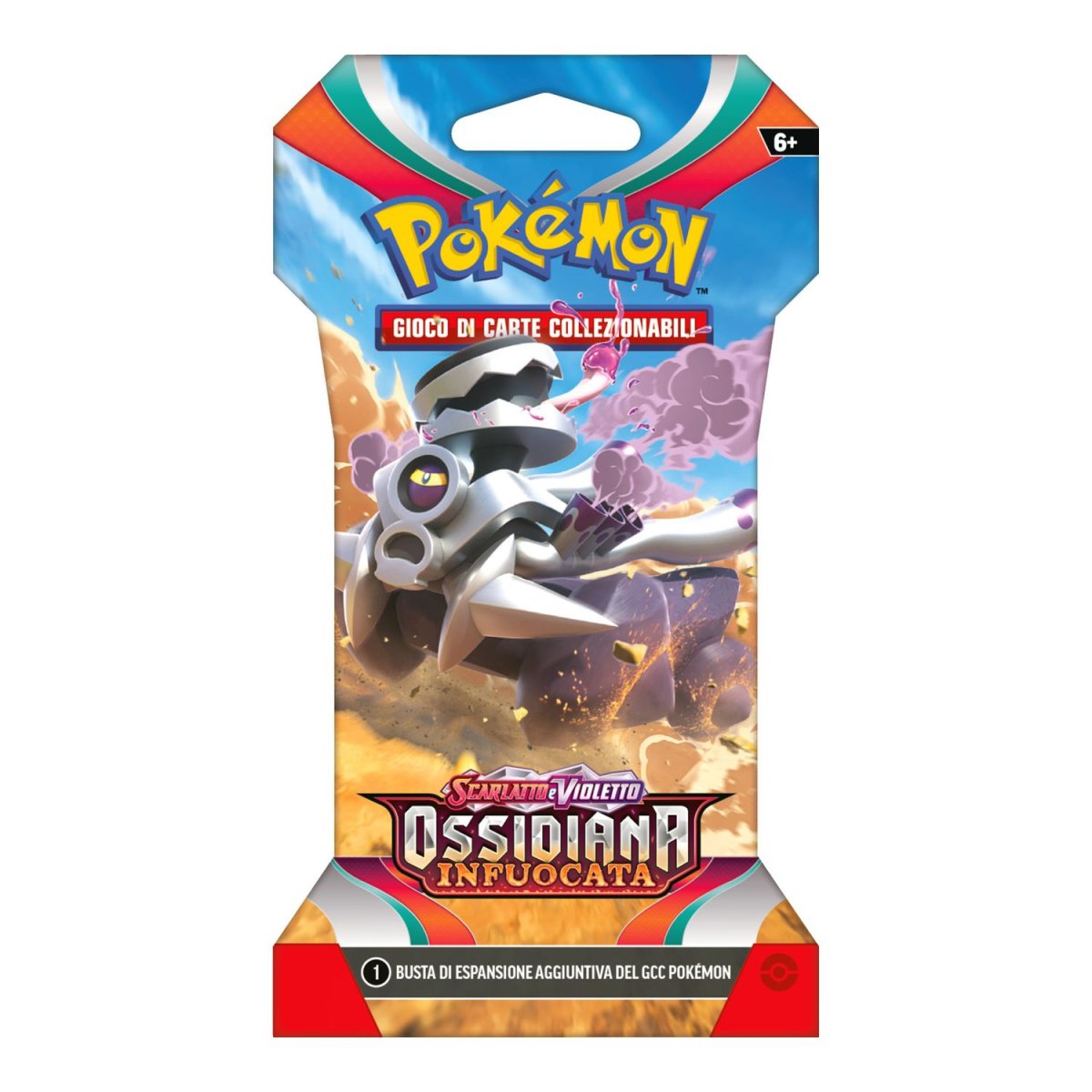 Pokemon Scarlatto e Violetto SV3 Ossidiana Infuocata busta 10 carte Paper Sleeve - immagine 5