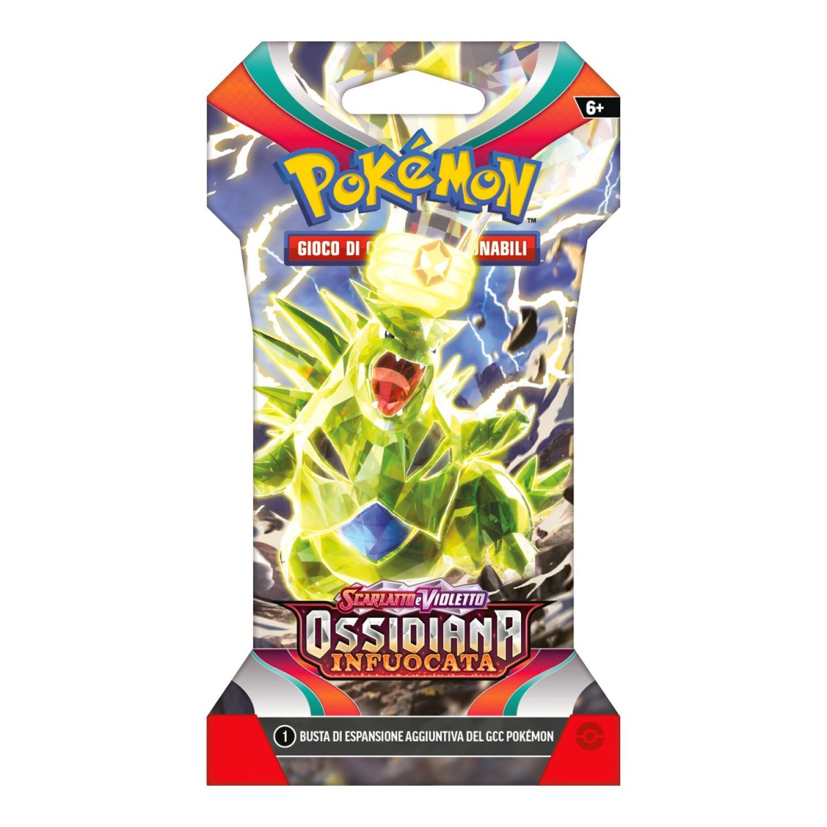 Pokemon Scarlatto e Violetto SV3 Ossidiana Infuocata busta 10 carte Paper Sleeve - immagine 6