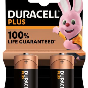 Duracell – Nuovo Plus 100 C, Batterie Mezzatorcia Alcaline, Confezione Da 2