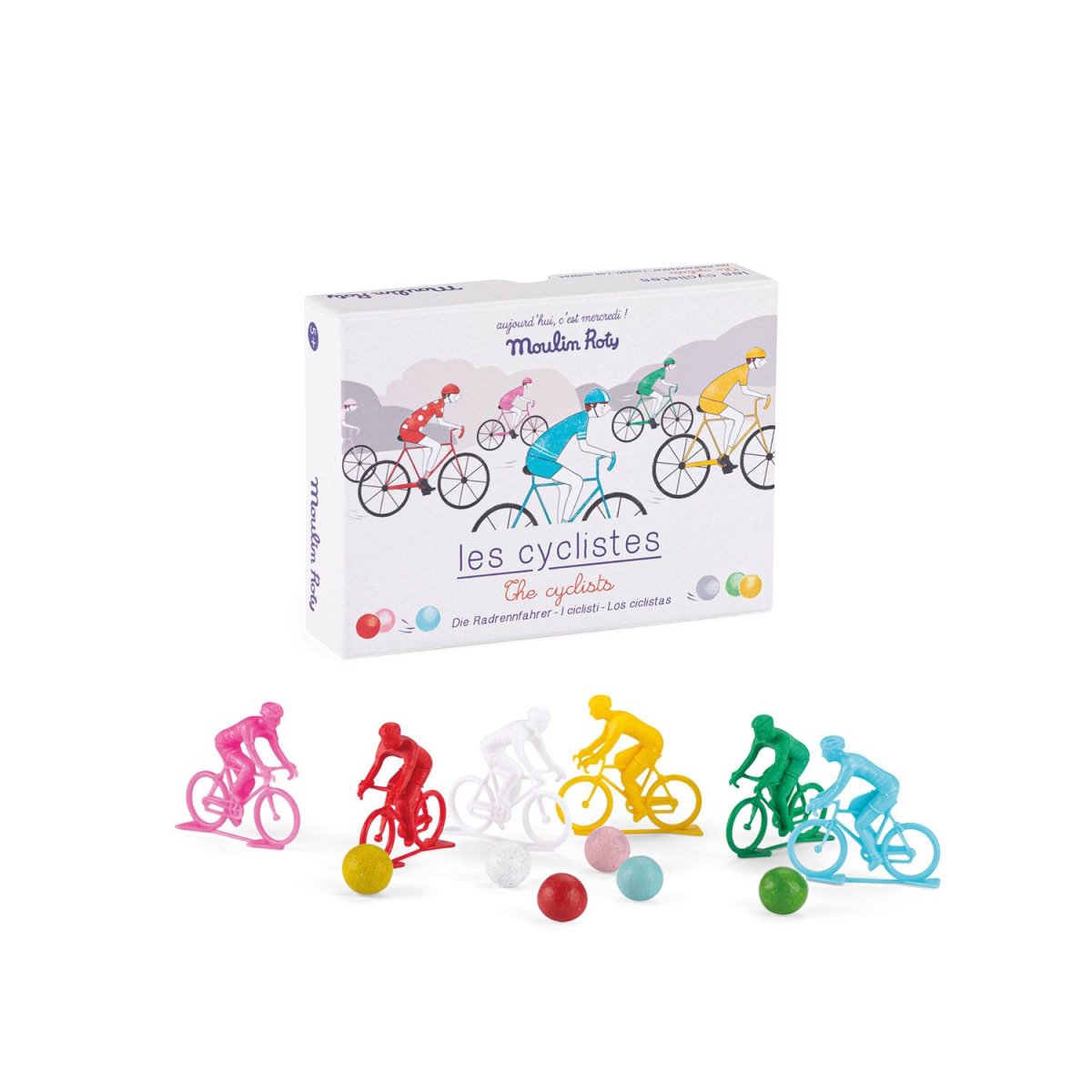Gioco di 6 ciclisti con biglie – Aujourd’hui c’est mercredi