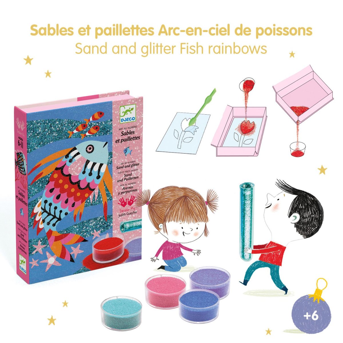 Kit decorazioni con glitter Fish Rainbows - immagine 6